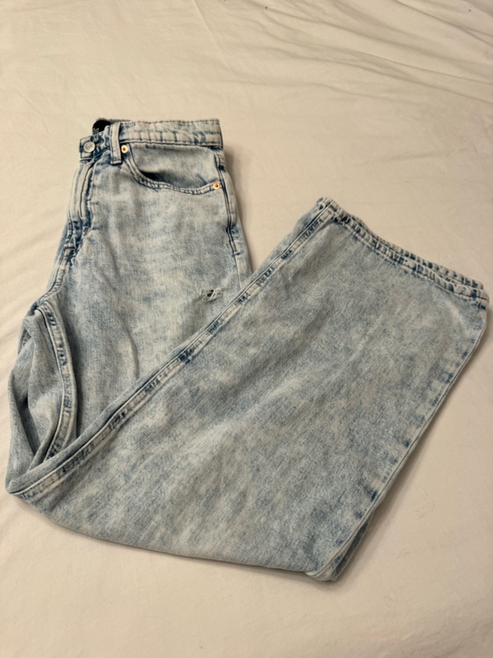 GAP Light Blue Relaxed Fit High Rise Boyfriend Jeans Size 6/28 Regular